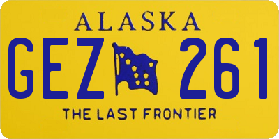 AK license plate GEZ261