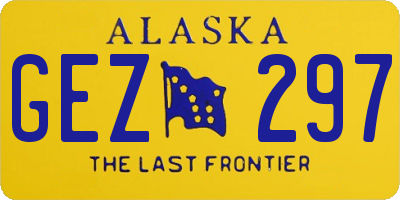 AK license plate GEZ297