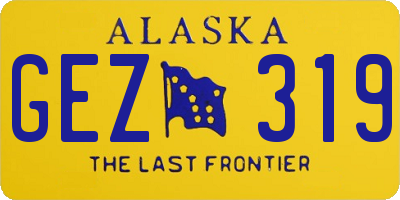 AK license plate GEZ319
