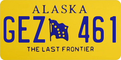 AK license plate GEZ461
