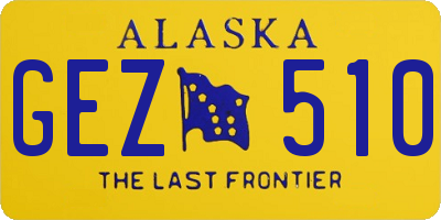 AK license plate GEZ510