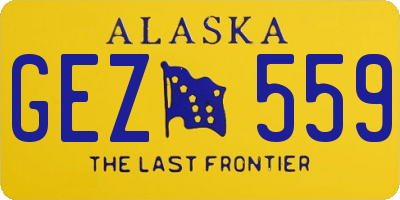 AK license plate GEZ559