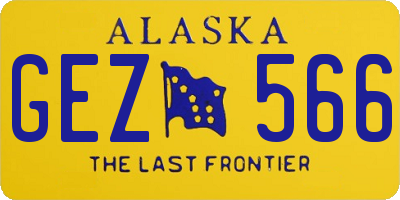 AK license plate GEZ566