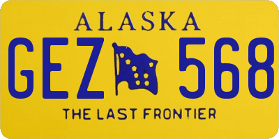 AK license plate GEZ568