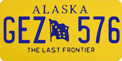 AK license plate GEZ576