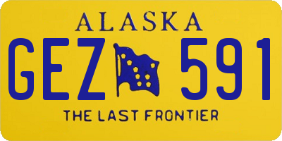 AK license plate GEZ591
