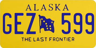 AK license plate GEZ599
