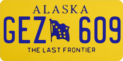 AK license plate GEZ609