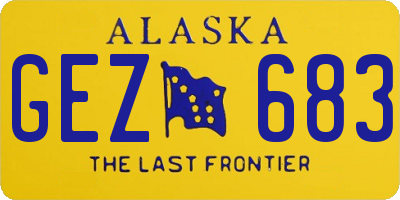 AK license plate GEZ683