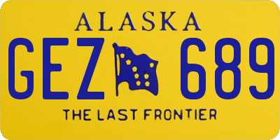 AK license plate GEZ689