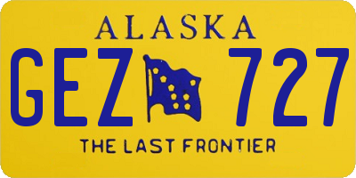 AK license plate GEZ727