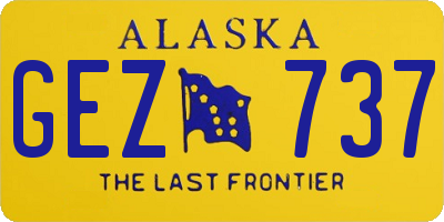 AK license plate GEZ737