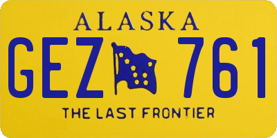 AK license plate GEZ761