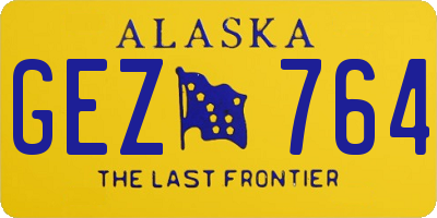 AK license plate GEZ764