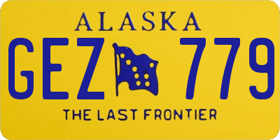 AK license plate GEZ779