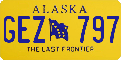 AK license plate GEZ797