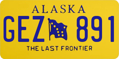 AK license plate GEZ891