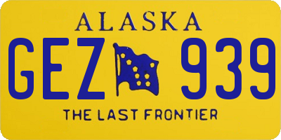 AK license plate GEZ939