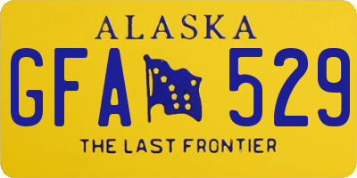 AK license plate GFA529