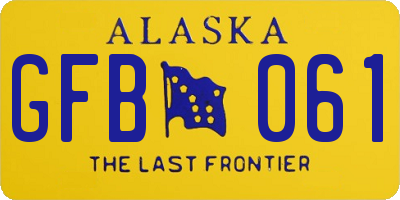 AK license plate GFB061