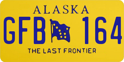 AK license plate GFB164