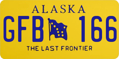 AK license plate GFB166