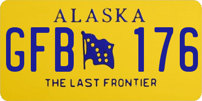 AK license plate GFB176