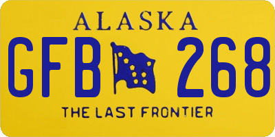 AK license plate GFB268