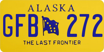 AK license plate GFB272