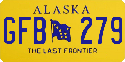 AK license plate GFB279