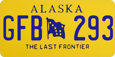 AK license plate GFB293