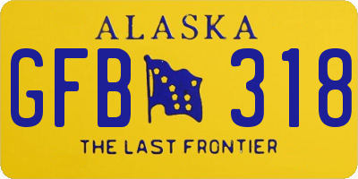 AK license plate GFB318