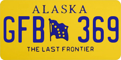 AK license plate GFB369