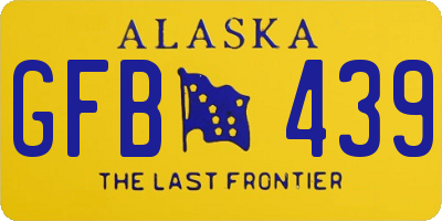 AK license plate GFB439