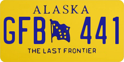 AK license plate GFB441
