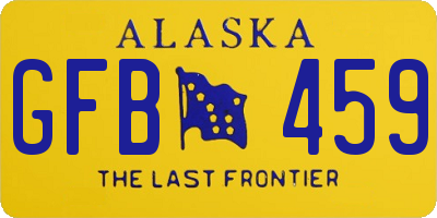 AK license plate GFB459