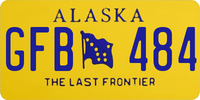 AK license plate GFB484