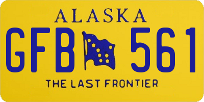 AK license plate GFB561