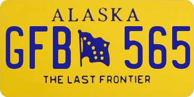 AK license plate GFB565