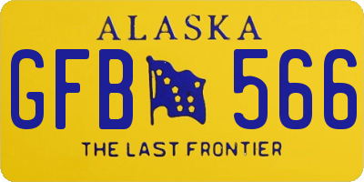 AK license plate GFB566