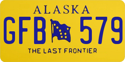 AK license plate GFB579