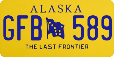 AK license plate GFB589