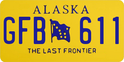AK license plate GFB611