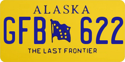 AK license plate GFB622