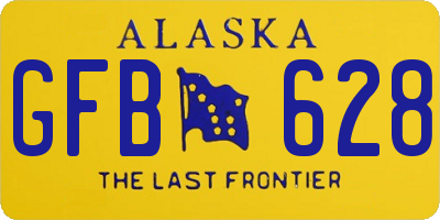 AK license plate GFB628