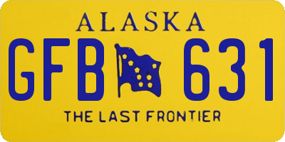 AK license plate GFB631