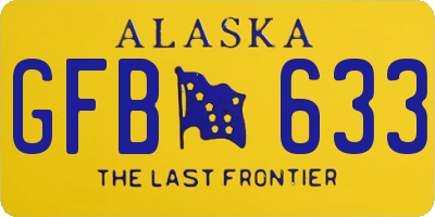 AK license plate GFB633