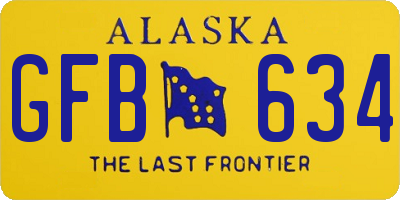 AK license plate GFB634