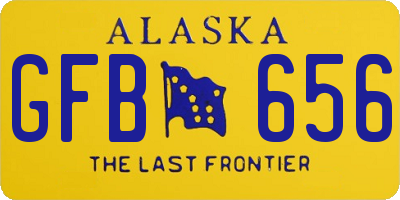 AK license plate GFB656