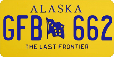 AK license plate GFB662